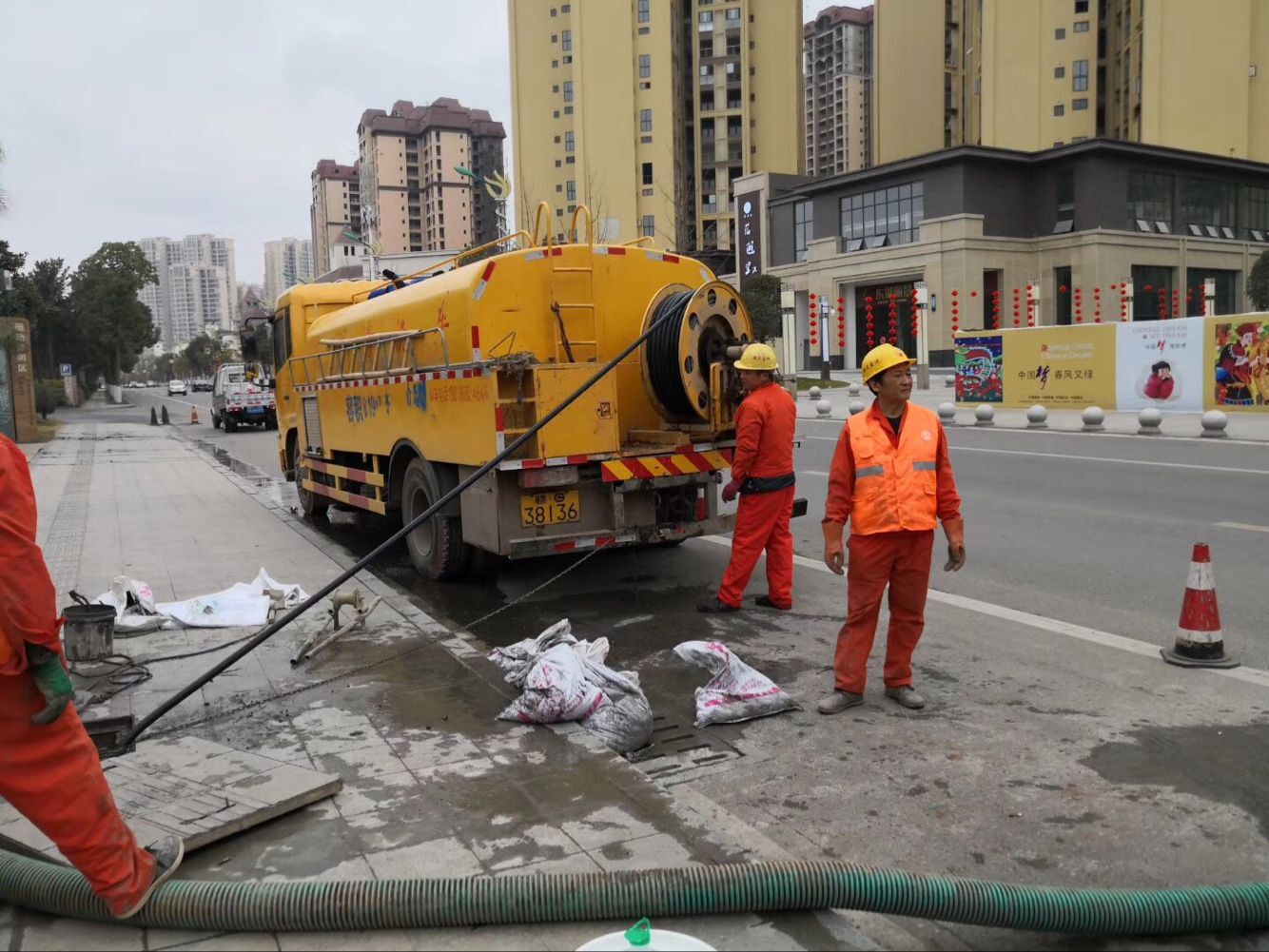 德庆排污管道清淤-管道清洗